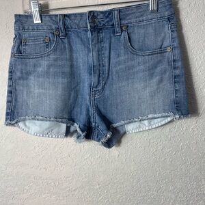 Talula Aritzia High Rise Denim Shorts Sz 28